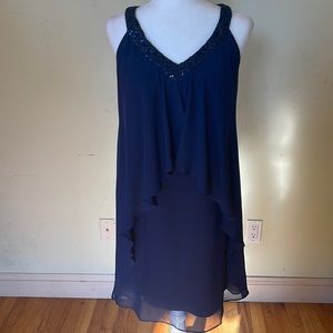 S L fashion Navy blue dress size 10